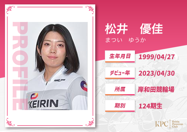松井優佳選手のプロフィール画像