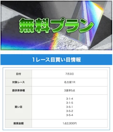 20250703アクアマリンの無料予想